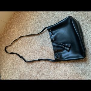 Black Old Navy Paper Bag Purse